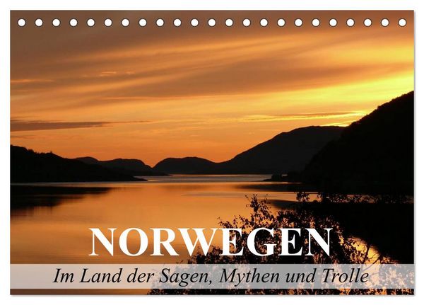 Norwegen - Im Land der Sagen, Mythen und Trolle (Tischkalender 2026 DIN A5 quer), CALVENDO Monatskalender
