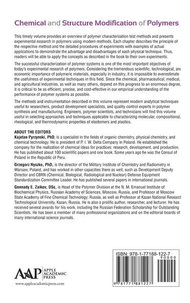 Produktbild: Chemical and Structure Modification of Polymers