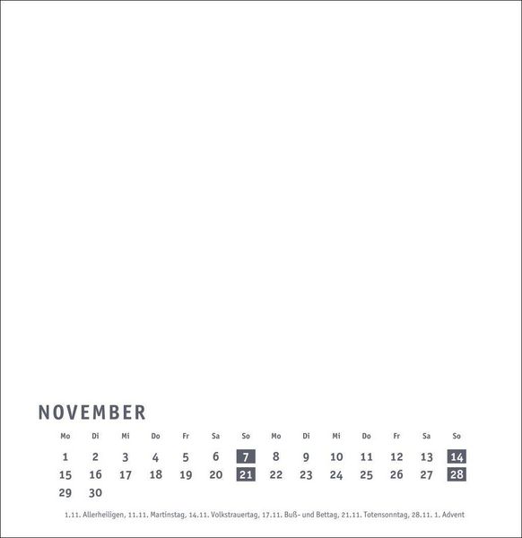 Produktbild: Premium-Bastelkalender wei&szlig; gro&szlig; 2027