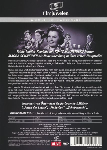 Produktbild: Fr&auml;ulein - falsch verbunden - filmjuwelen