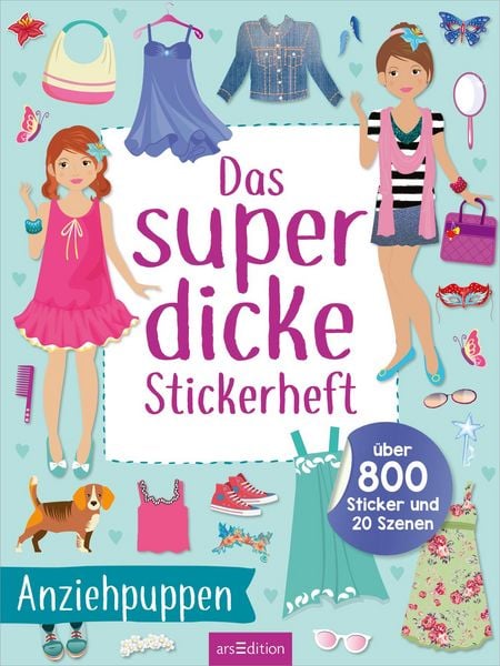 Produktbild: Das superdicke Stickerheft &ndash; Anziehpuppen