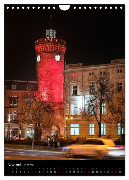 Produktbild: Cottbus und Umgebung f&uuml;r Nachtschw&auml;rmer (Wandkalender 2026 DIN A4 hoch), CALVENDO Monatskalender