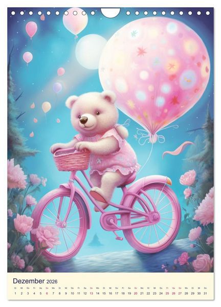 Produktbild: Rosa Traumland. Zauberhafte Wunderwelt (Wandkalender 2026 DIN A4 hoch), CALVENDO Monatskalender
