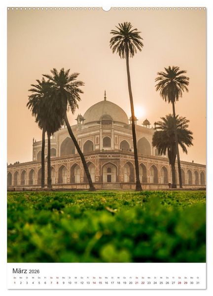 Produktbild: Indien - Das wundersch&ouml;ne Land in Asien. (hochwertiger Premium Wandkalender 2026 DIN A2 hoch), Kunstdruck in Hochglanz