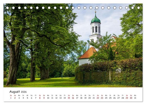 Produktbild: Neus&auml;&szlig; - Perle im Schmuttertal (Tischkalender 2026 DIN A5 quer), CALVENDO Monatskalender