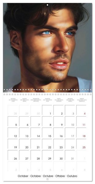 Produktbild: Men with irresistible charm (Wall Calendar 2026 12 &times; 12 Inch) CALVENDO 12 Month Wall Calendar