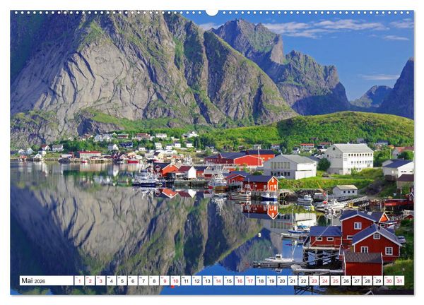 Produktbild: Skandinavische Impressionen - Oasen der Ruhe (hochwertiger Premium Wandkalender 2026 DIN A2 quer), Kunstdruck in Hochglanz