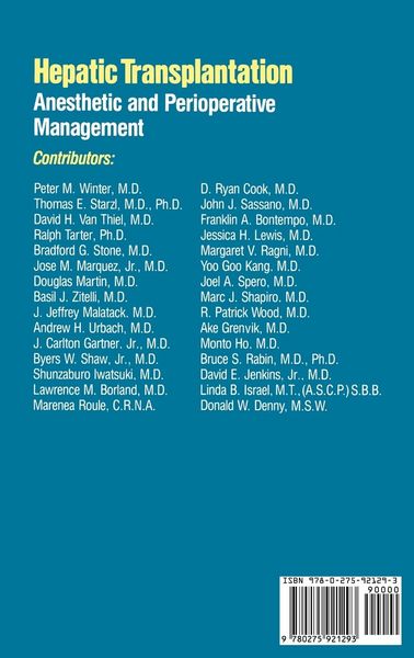 Produktbild: Hepatic Transplantation