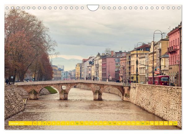 Produktbild: Sarajevo - Vielf&auml;ltige Hauptstadt von Bosnien und Herzegowina (Wandkalender 2026 DIN A4 quer), CALVENDO Monatskalender