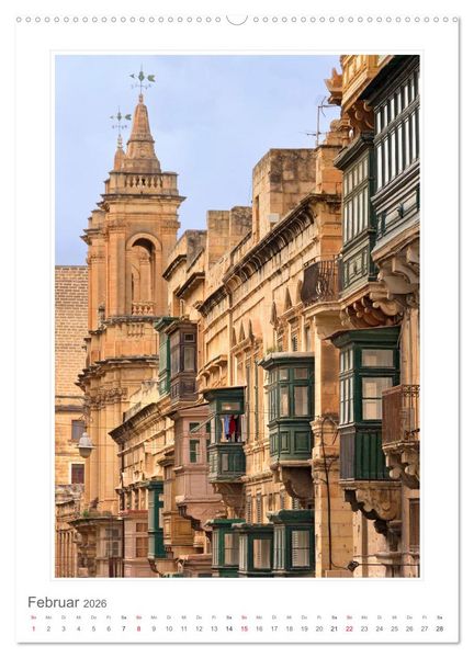 Produktbild: Malta Impressionen (Wandkalender 2026 DIN A2 hoch), CALVENDO Monatskalender