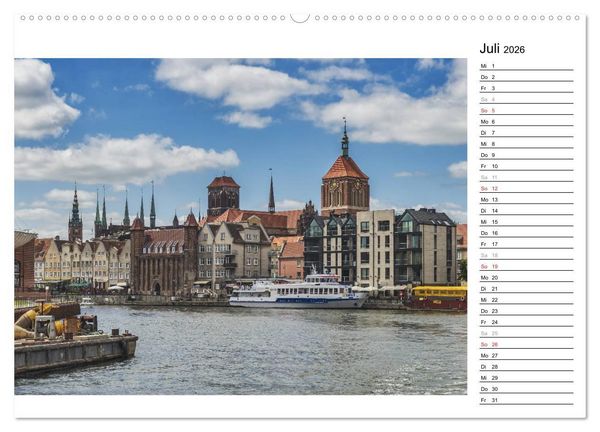 Produktbild: Danzig - Zeit f&uuml;r Entdeckungen (hochwertiger Premium Wandkalender 2026 DIN A2 quer), Kunstdruck in Hochglanz
