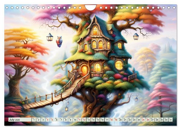 Produktbild: Treehouse fantasies (Wall Calendar 2026 DIN A4 landscape), CALVENDO 12 Month Wall Calendar