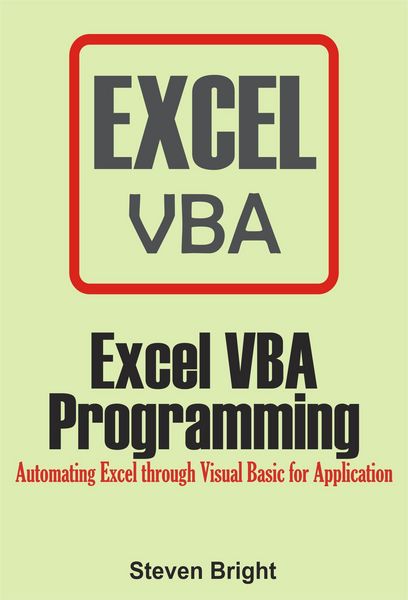 Produktbild: Excel VBA Programming