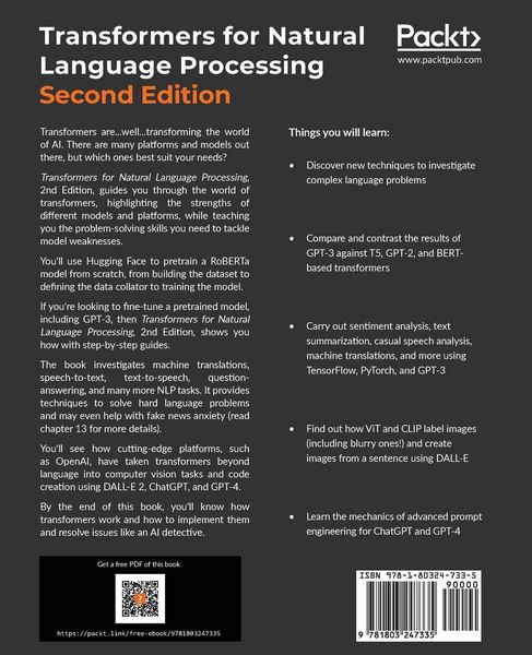 Produktbild: Transformers for Natural Language Processing - Second Edition