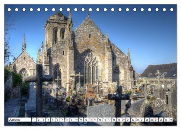 Produktbild: Locronan, ein Highlight in der Bretagne (Tischkalender 2026 DIN A5 quer), CALVENDO Monatskalender
