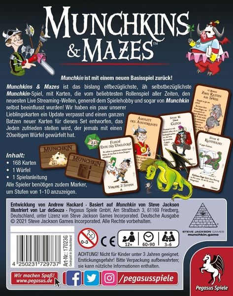 Produktbild: Munchkin & Mazes (Spiel)