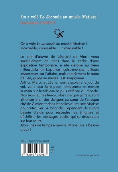 Produktbild: On a vole joconde au musee matiss