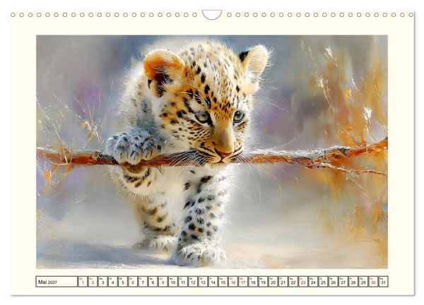 Produktbild: Leopardenkinder. Afrikas Katzenbabys im Licht der Natur (Wandkalender 2027 DIN A3 quer), CALVENDO Monatskalender