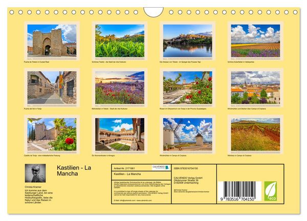 Produktbild: Kastilien - La Mancha (Wandkalender 2026 DIN A4 quer), CALVENDO Monatskalender