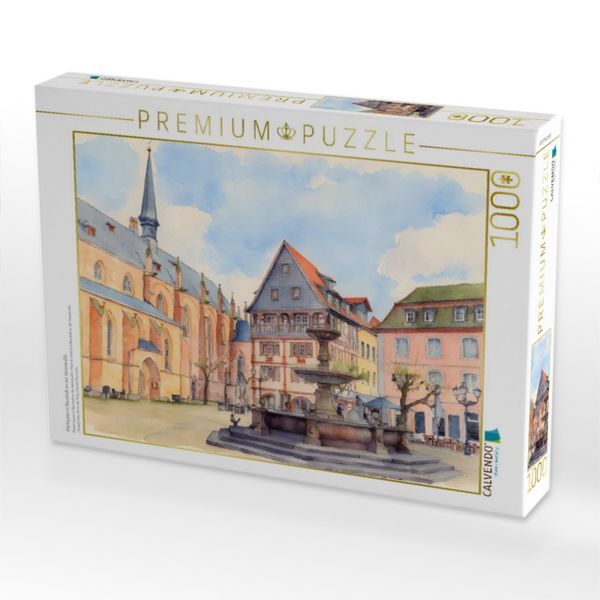 Produktbild: CALVENDO Puzzle Marktplatz in Neustadt an der Weinstra&szlig;e | 1000 Teile Lege-Gr&ouml;&szlig;e 64x48cm Foto-Puzzle f&uuml;r gl&uuml;ckliche Stunden