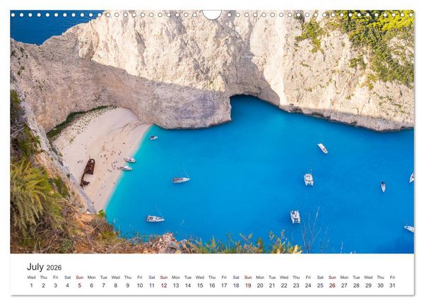 Produktbild: Zakynthos - the Lovely Island (Wall Calendar 2026 DIN A3 landscape), CALVENDO 12 Month Wall Calendar