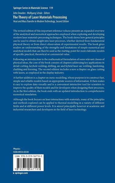 Produktbild: The Theory of Laser Materials Processing