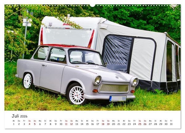 Produktbild: Trabi-Kult (hochwertiger Premium Wandkalender 2026 DIN A2 quer), Kunstdruck in Hochglanz