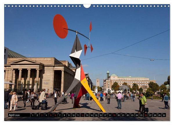 Produktbild: Landeshauptstadt Stuttgart (Wandkalender 2026 DIN A3 quer), CALVENDO Monatskalender