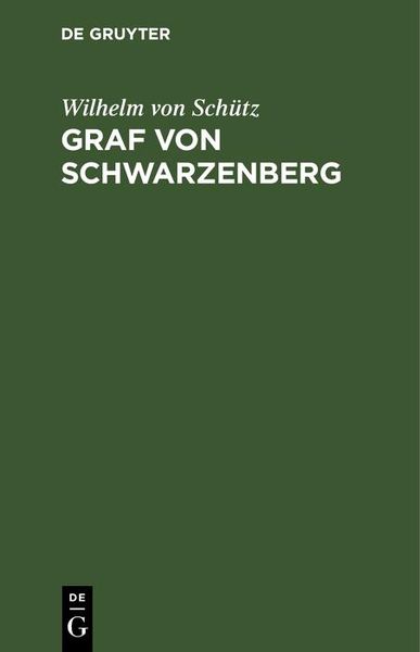 Produktbild: Graf von Schwarzenberg