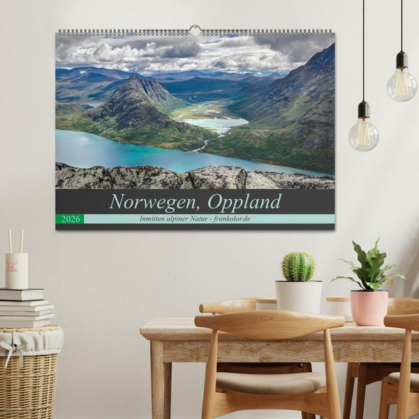Produktbild: Norwegen, Oppland (Wandkalender 2026 DIN A2 quer), CALVENDO Monatskalender