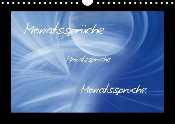 Produktbild: Monatsspr&uuml;che (Wandkalender immerw&auml;hrend DIN A4 quer)