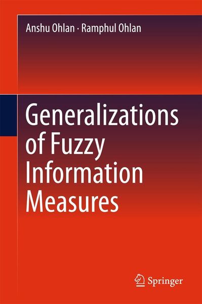Produktbild: Generalizations of Fuzzy Information Measures