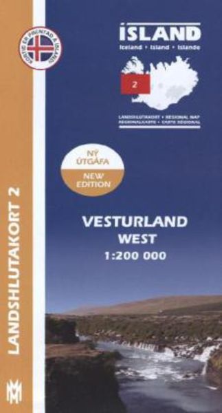 IRK 2 Vesturland / West-Island Regionalkarte, Karte von , Mál og Menning, 978-9979-3-3377-7