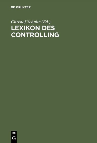 Produktbild: Lexikon des Controlling