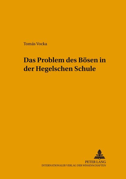 Produktbild: Das Problem des B&ouml;sen in der Hegelschen Schule