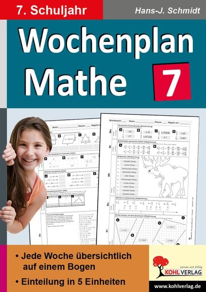 Produktbild: Wochenplan Mathe / Klasse 7