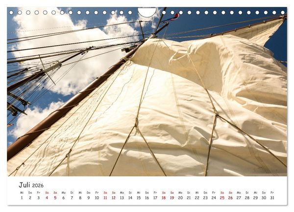 Produktbild: Travem&uuml;nder Woche vom Windjammer aus (Wandkalender 2026 DIN A4 quer), CALVENDO Monatskalender
