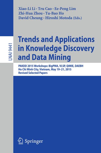 Produktbild: Trends and Applications in Knowledge Discovery and Data Mining