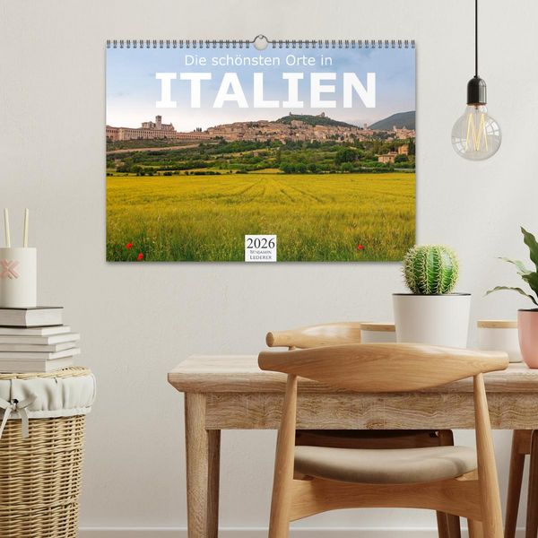 Produktbild: Die sch&ouml;nsten Orte in Italien. (Wandkalender 2026 DIN A3 quer), CALVENDO Monatskalender