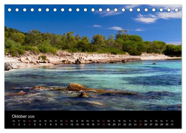 Produktbild: Sardinien / CH-Version (Tischkalender 2026 DIN A5 quer), CALVENDO Monatskalender