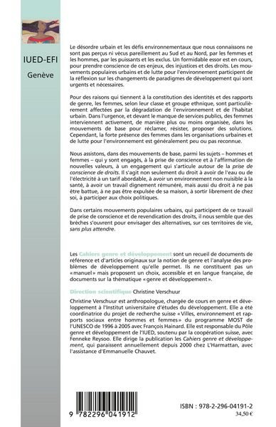 Produktbild: Genre, mouvements populaires urbains et environnement