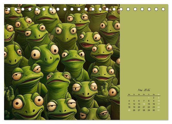 Produktbild: Tierisches Gewimmel (Tischkalender 2026 DIN A5 quer), CALVENDO Monatskalender