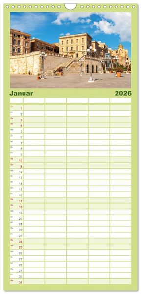 Produktbild: Familienplaner 2026 - Cagliari - Stadt mit besonderem Zauber mit 5 Spalten (Wandkalender, 21 x 45 cm) CALVENDO