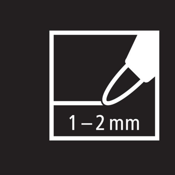 Produktbild: STABILO Acrylmarker, FREE Acrylic T100, Strichbreite 1-2 mm, schwarz