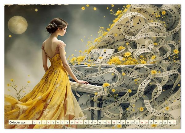 Produktbild: Piano der Tr&auml;ume (Wandkalender 2026 DIN A3 quer), CALVENDO Monatskalender