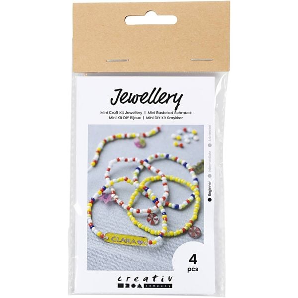 Produktbild: Creativ Company DIY Sets Beads Mini Kreativ Set Schmuck, Armb&auml;nder aus Schrumpffolie, Kreativ Box