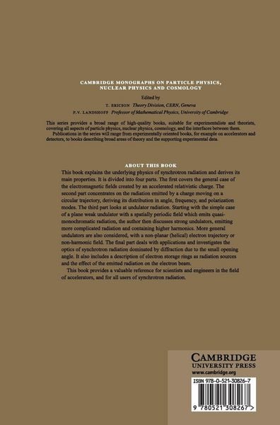 Produktbild: The Physics of Synchrotron Radiation