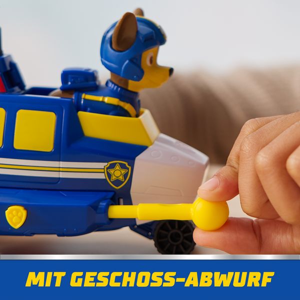 Produktbild: PAW Patrol Air Rescue, Chases Polizei-Rettungshubschrauber mit Geschoss-Abwurf und Chase Spielfigur (Basis Fahrzeug)