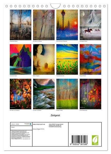 Produktbild: Zeitgeist (Wandkalender 2026 DIN A4 hoch), CALVENDO Monatskalender
