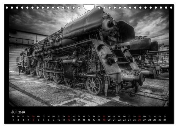 Produktbild: Dampflokomotiven (Wandkalender 2026 DIN A4 quer), CALVENDO Monatskalender